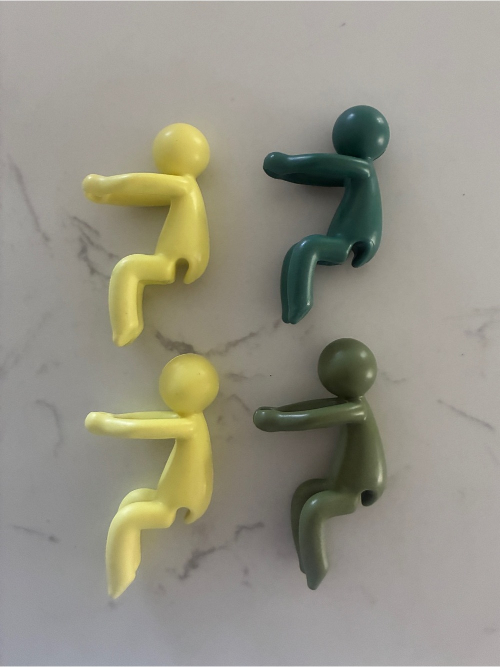 Plant Support Figurines Set of 4 Mini Plant Holders New